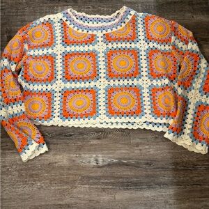 Sincerely Jules Multicolor Crochet Top